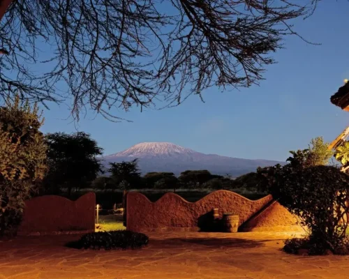amboseli sopa lodge vue de nuit